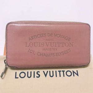 LOUIS VUITTON Articles De Voyage Pink Zippy Wallet